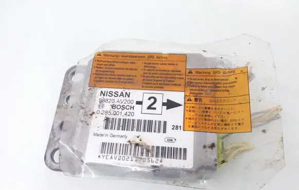Nissan Primera Airbag control unit/module 98820AV200 0285001420