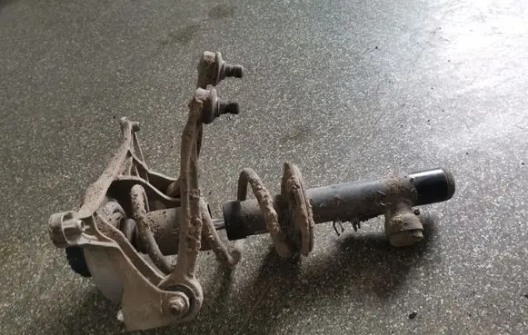 Audi A4 S4 B8 8K Front shock absorber with coil spring