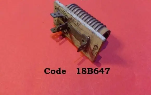 Ford Escort Heater blower motor/fan resistor 18B647