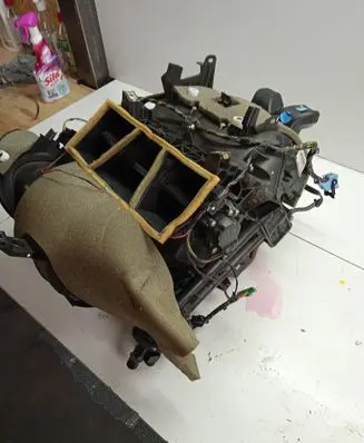 Interior heater climate box assembly