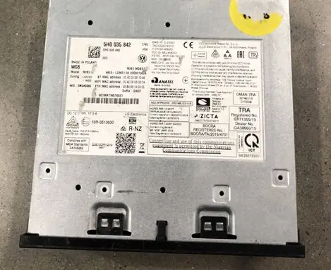 Volkswagen Golf VIII MMI control unit 5H0035842