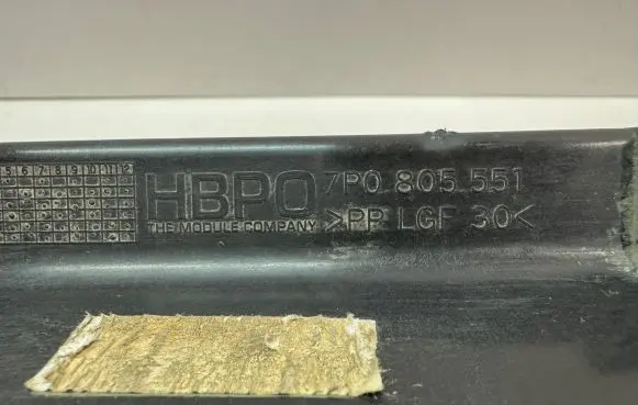 Volkswagen Touareg II Bottom radiator support slam panel 7P0805551