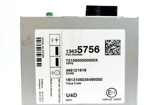 Opel Zafira C Other control units/modules 13435756