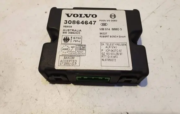 Volvo S40, V40 Immobilizer control unit/module 30864647 30862223