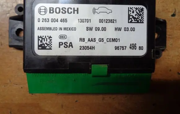 Peugeot 2008 I Parking PDC control unit/module 9675749680
