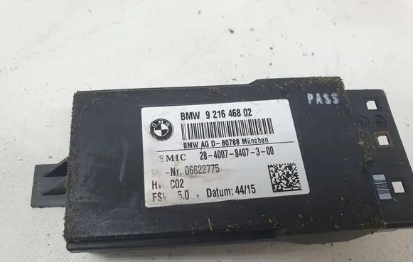 BMW 3 F30 F35 F31 Seat heating relay 9216468 2840078407300