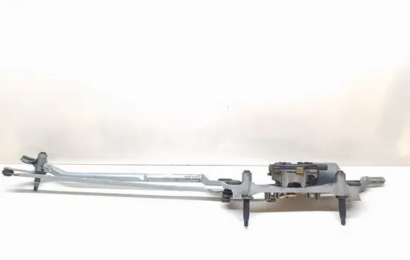 Front wiper linkage and motor