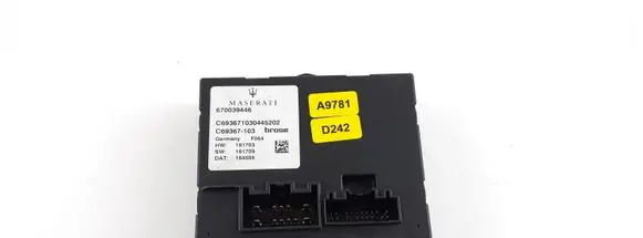 Maserati Levante Tailgate/trunk control unit/module 670039446