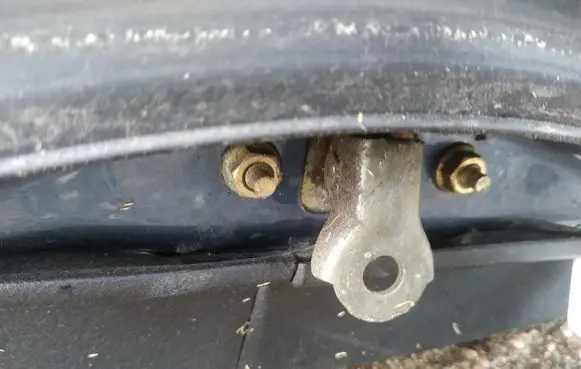 Subaru Legacy Rear door check strap stopper