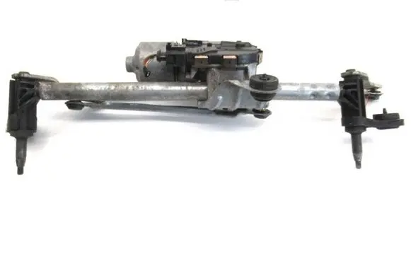 Front wiper linkage and motor