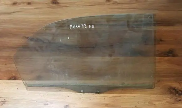 Mazda 626 Rear door window glass 43r00011