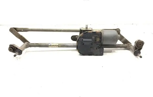 Front wiper linkage and motor