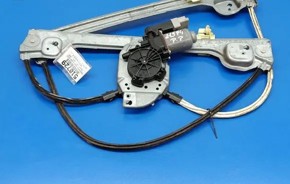 Peugeot 1007 Front door window regulator with motor 9648051780