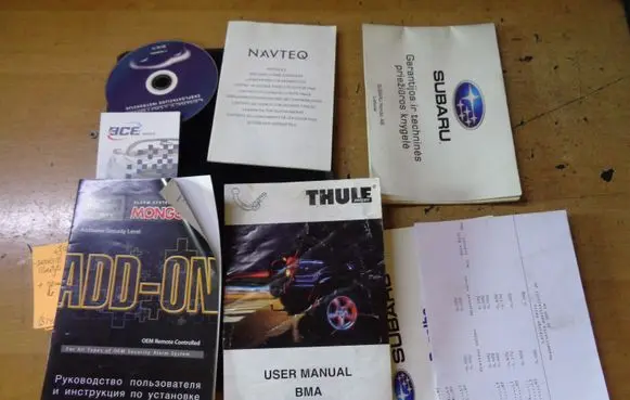 Subaru Legacy Owners service history hand book 