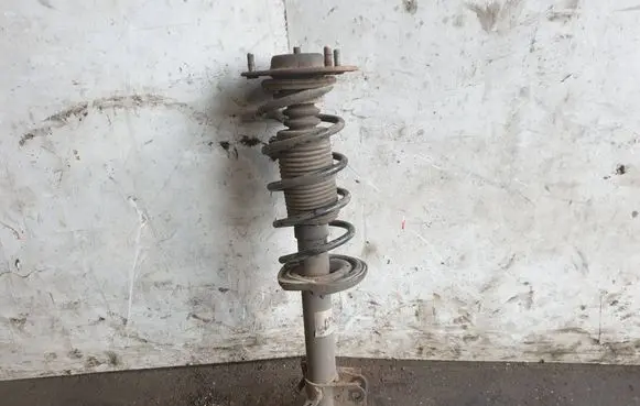 Front shock absorber with coil spring