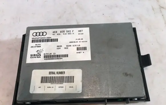 Audi A4 S4 B8 8K Head unit multimedia control 4E0035593F