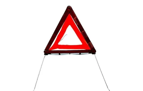 Opel Astra K Emergency warning sign 27R044062