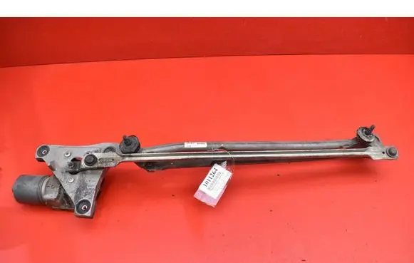 Front wiper linkage and motor