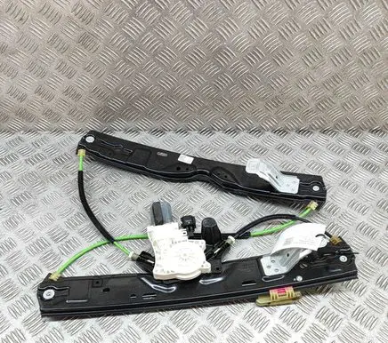 Rear window lifting mechanism without motor