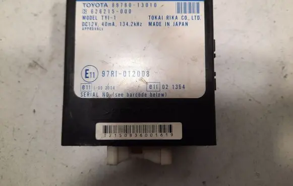 Toyota Corolla Verso E121 Immobilizer control unit/module 626215000 8978013010