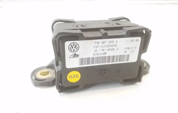 Audi A3 S3 8P ESP acceleration yaw rate sensor 7H0907655A