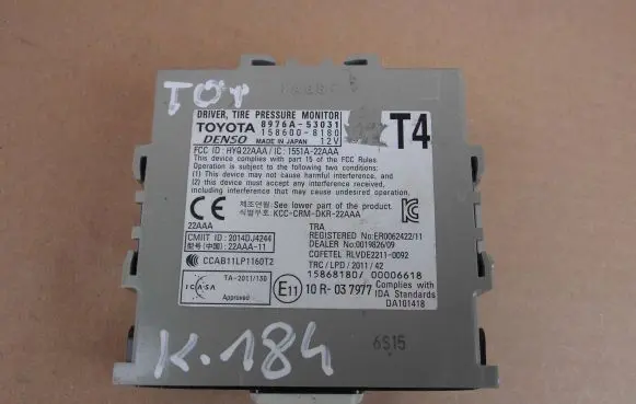 Lexus RC Tire pressure control unit 8976A53031