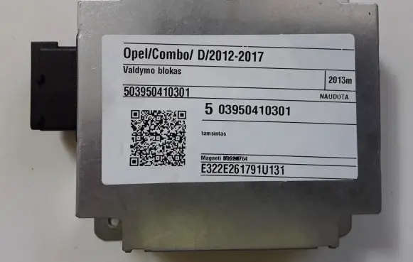 Opel Combo D Other control units/modules 503950410301