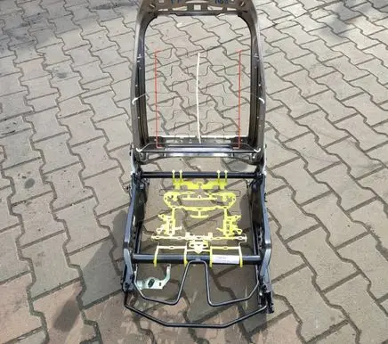 Opel Corsa F Front passenger seat console base 