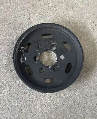 Volkswagen Sharan Power steering pump pulley 038145255B