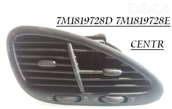 Volkswagen Sharan Dash center air vent grill 7M1819728D 95VWA014C21AF