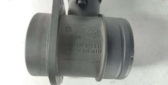 Audi A3 S3 8P Mass air flow meter 0281002531 038906461B F00C2G2055