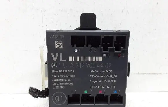 Mercedes-Benz C W204 Door control unit/module A2129004402