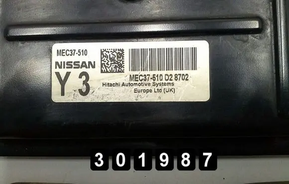Nissan Note (E11) Engine control unit/module MEC37-510D28702