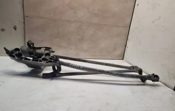 Front wiper linkage and motor