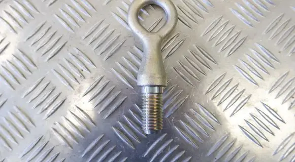 Towing hook eye