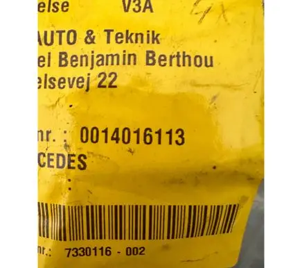 Mercedes-Benz C W205 Tire pressure sensor 0014016113