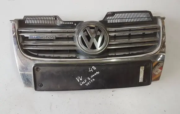 Volkswagen Golf V Front bumper upper radiator grill 1K5853651