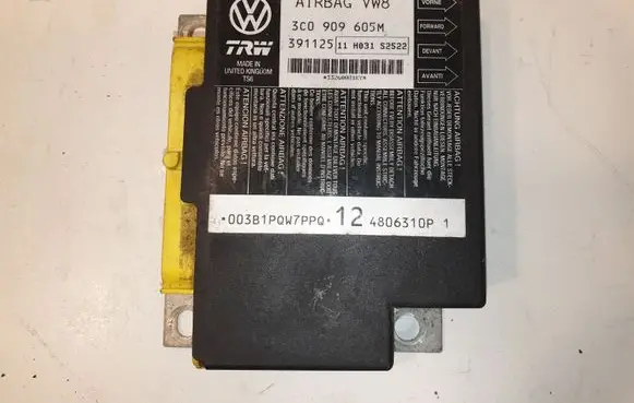 Volkswagen PASSAT B6 Airbag control unit/module 3C0909605M