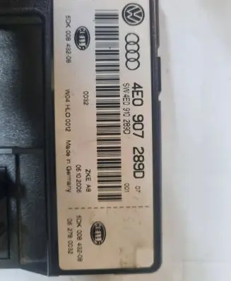 Audi A8 S8 D3 4E Comfort/convenience module 4E0907289D 5DK00843208 4E0910289D