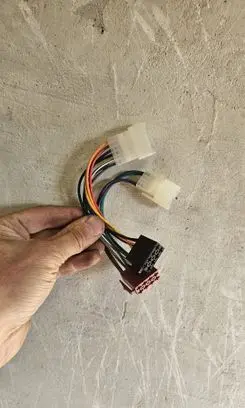 Toyota Corolla Verso AR10 Sound system wiring loom ISOEURO ISI