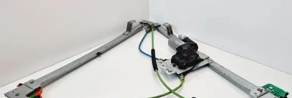 Citroen Jumpy Front door window regulator with motor 401786A8 440787E