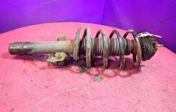 Front shock absorber with coil spring