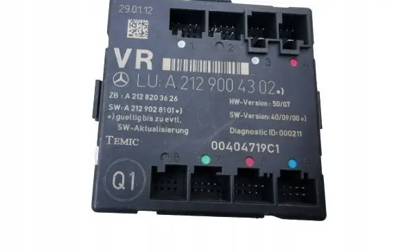 Mercedes-Benz C W204 Door control unit/module A2129004302