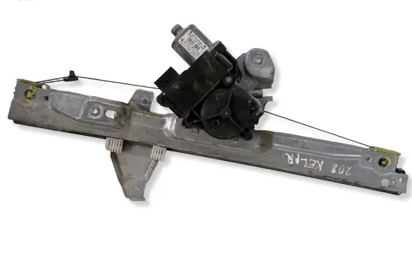 Peugeot 308 Front door window regulator with motor 9657247580 0130822369