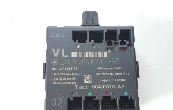 Mercedes-Benz C W204 Door control unit/module A2048207385