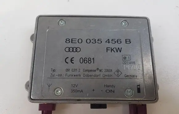Audi A6 S6 C6 4F Antenna control unit 8E0035456