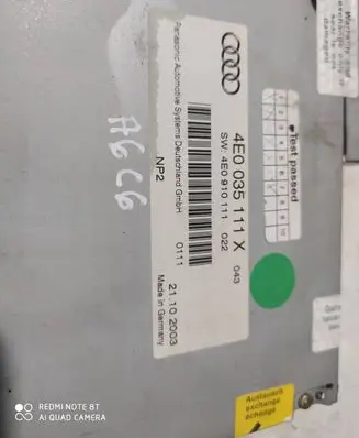 Audi A6 S6 C6 4F CD/DVD changer 4E0035111X 4E0910111