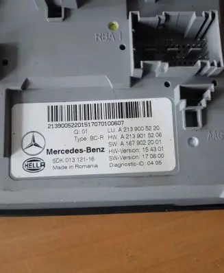 Mercedes-Benz E W213 Comfort/convenience module A2139005220