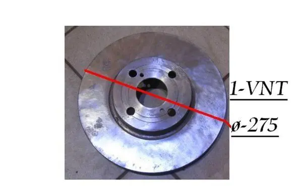 Toyota Verso Front brake disc 4351213020 4351213021