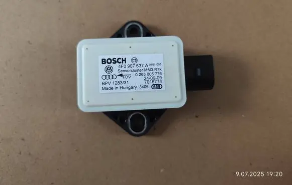 ESP acceleration yaw rate sensor